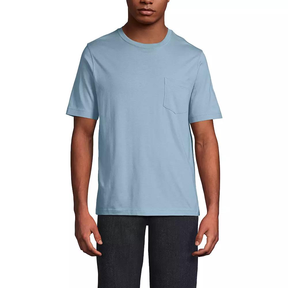 Men's Land's End Super-T Short Sleeve T-Shirt with Pocket,  Product Image