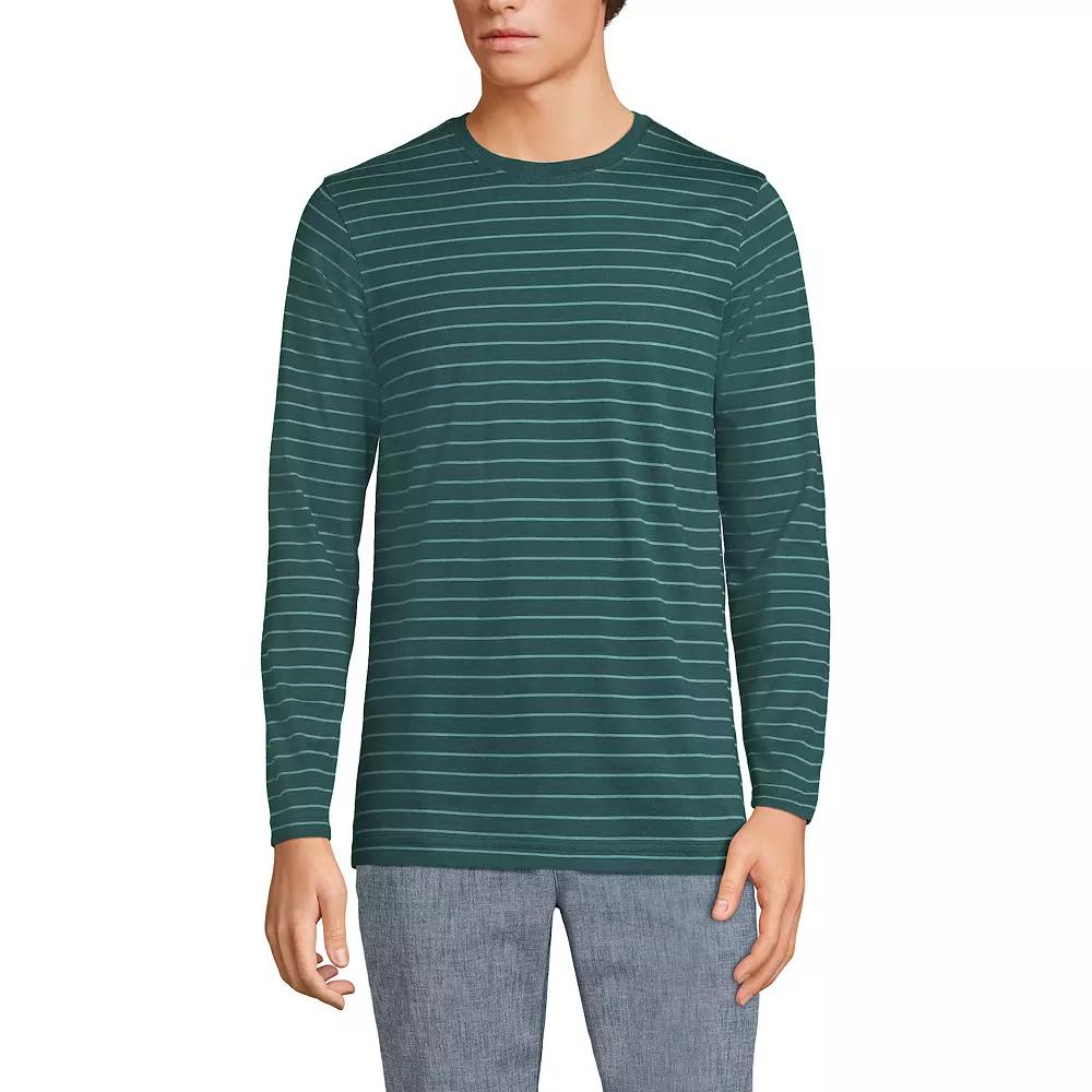 Big & Tall Lands' End Supima Crewneck Tee, Men's,  Product Image