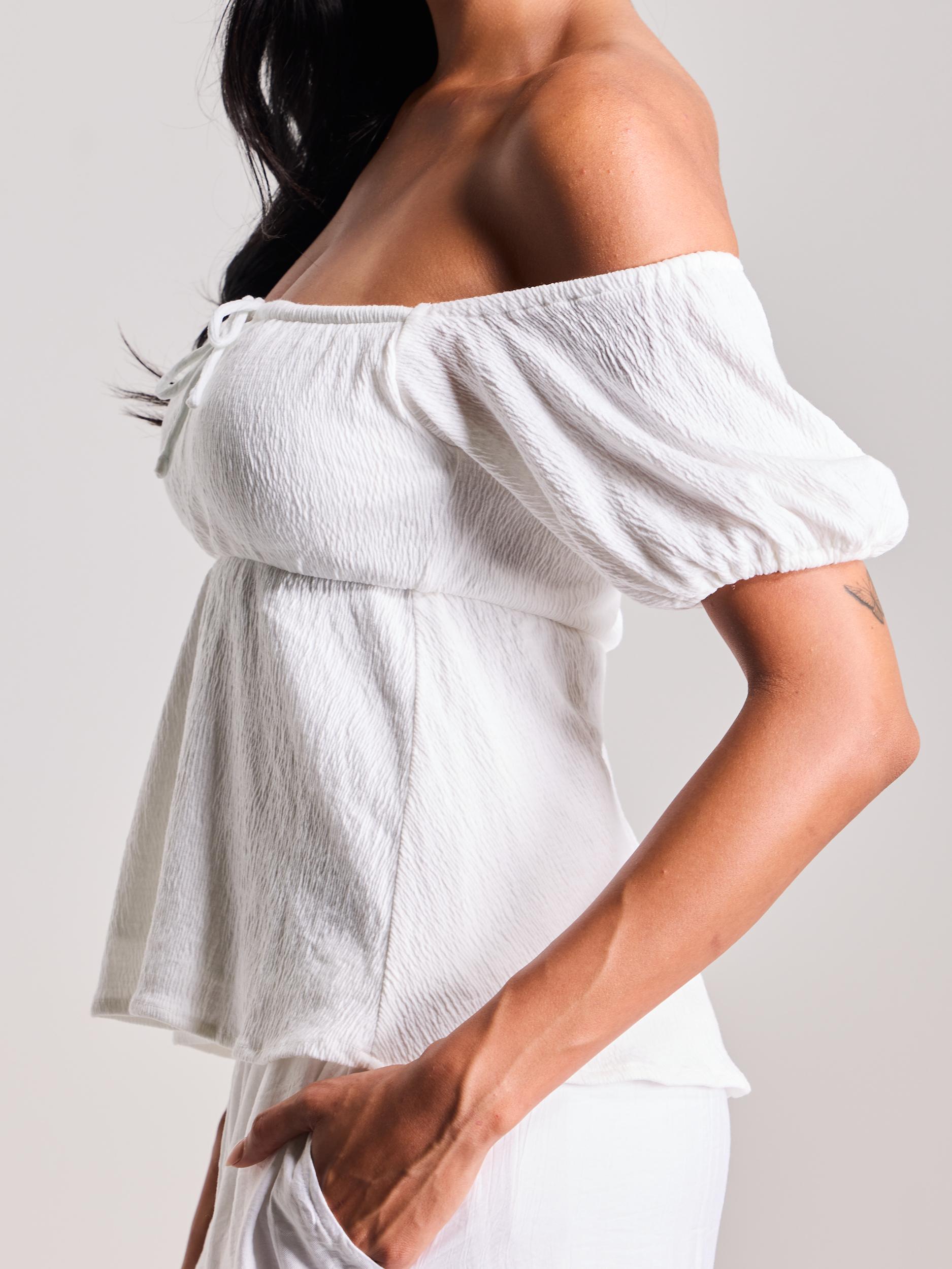 Milkmaid Puff Sleeve Off The Shoulder Product Image