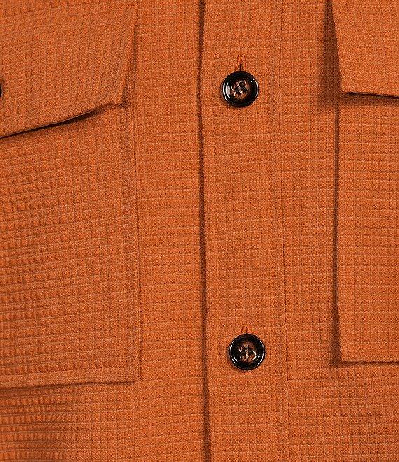 Murano Prehistoric Prep Collection Slim Fit Solid Shirt Jacket Product Image