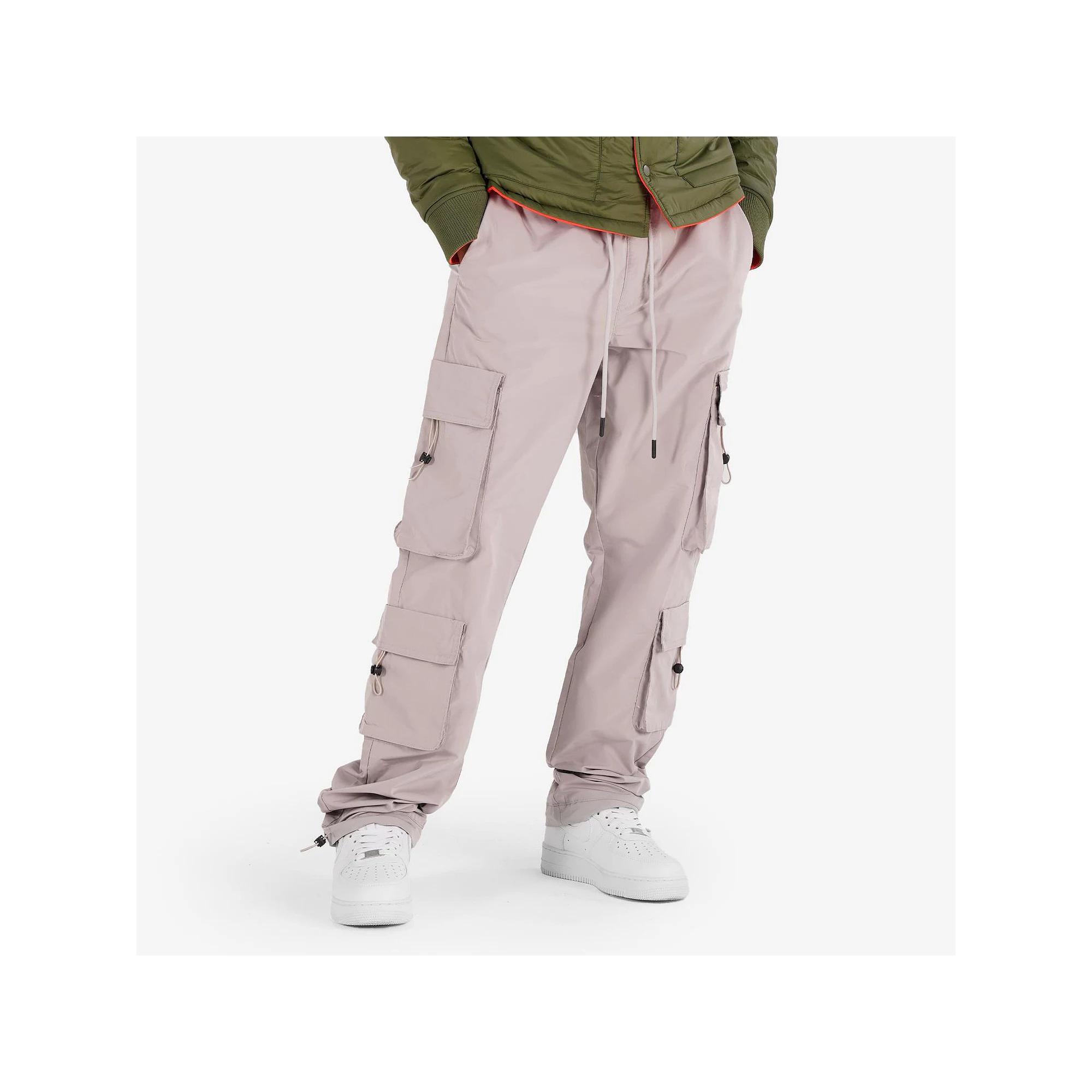 Men's Caliber Denim Co. Tanker Nylon Cargo Pants, Size: XXL, Light Gray Product Image