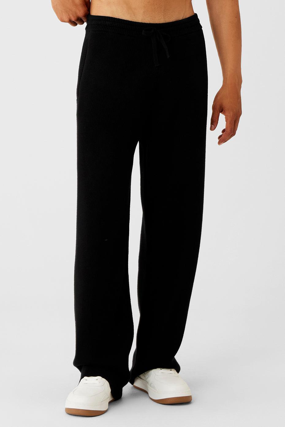 Scholar Straight Leg Sweatpant - Black Male Product Image