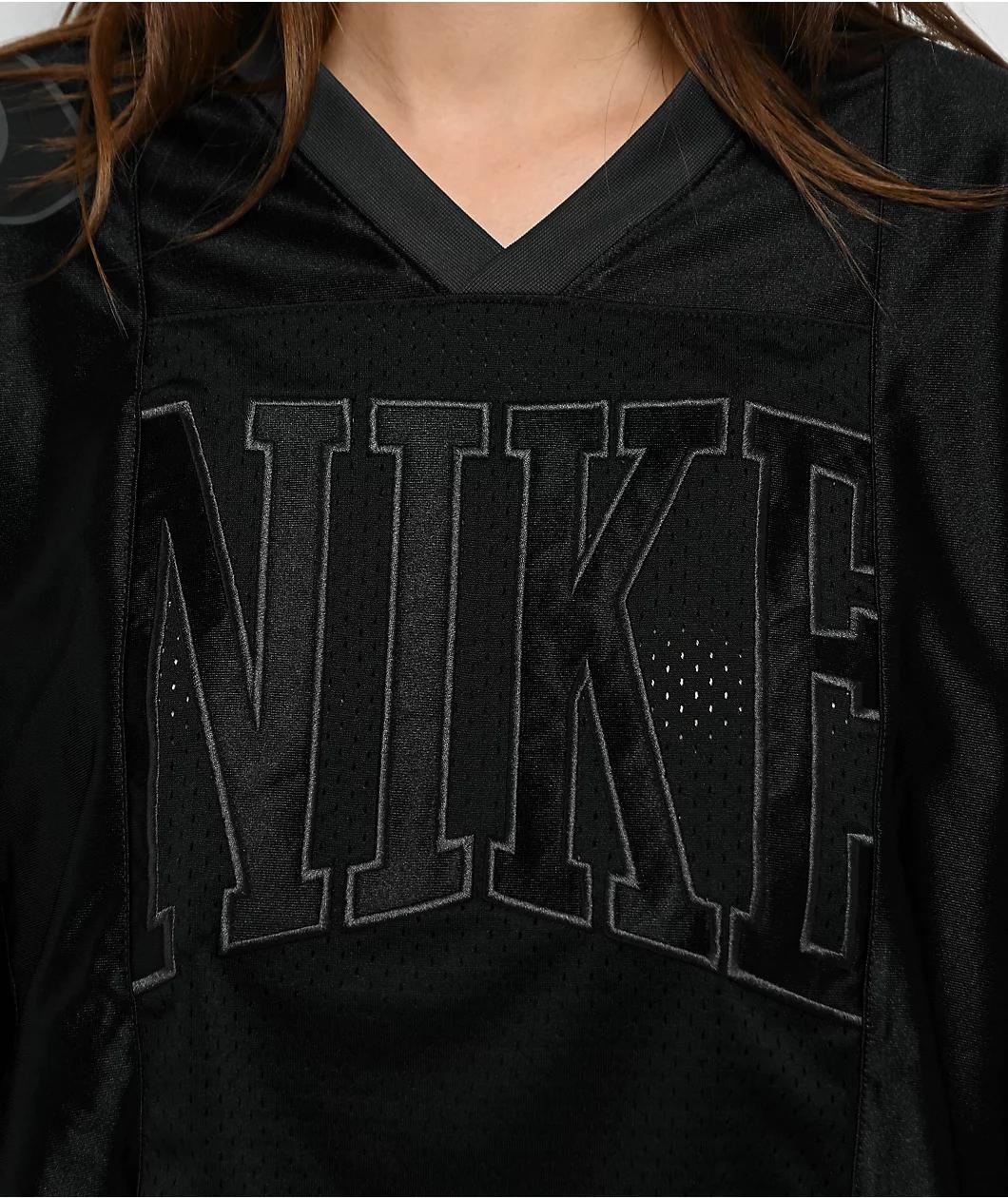 Nike Sportswear Street Black Crop Football Jersey Product Image