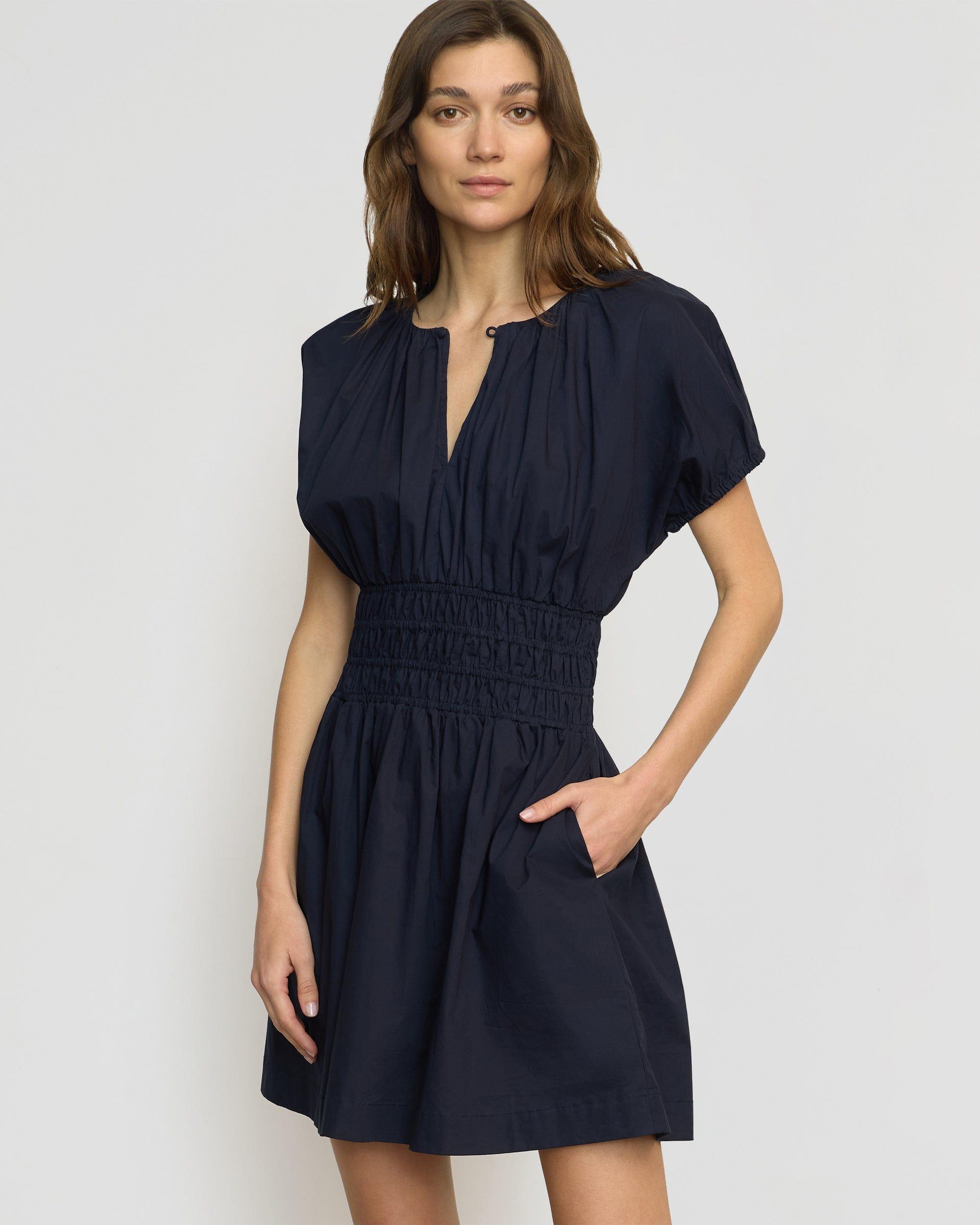 Kaci Cinched-Waist Organic Cotton Dress Product Image