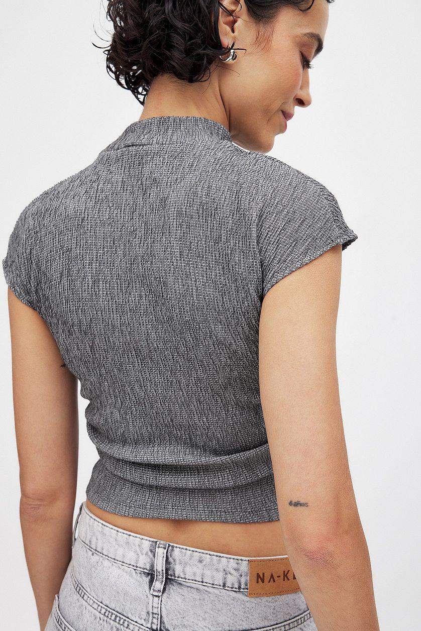 High Neck Structured Top Product Image