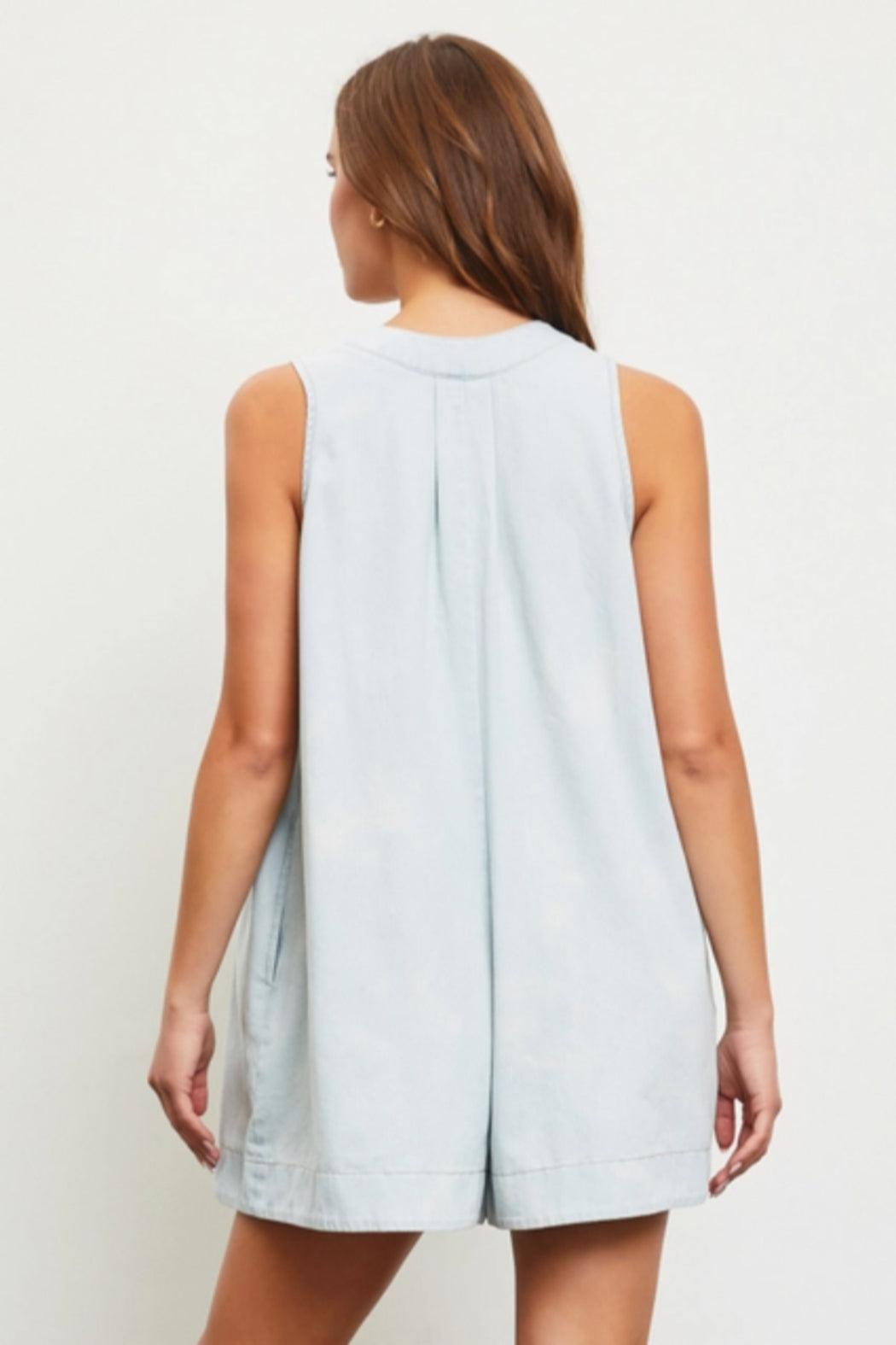 Hattie Denim Romper Product Image