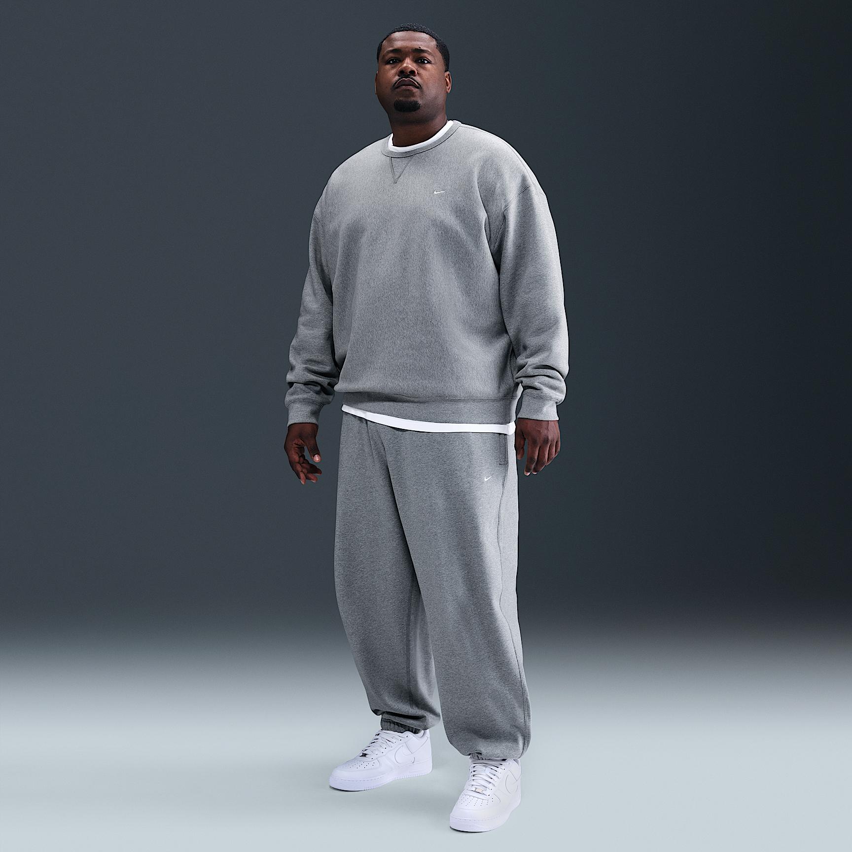 Nike Mens Solo Swoosh Cuffed Fleece Pants | HV1088-063 Product Image