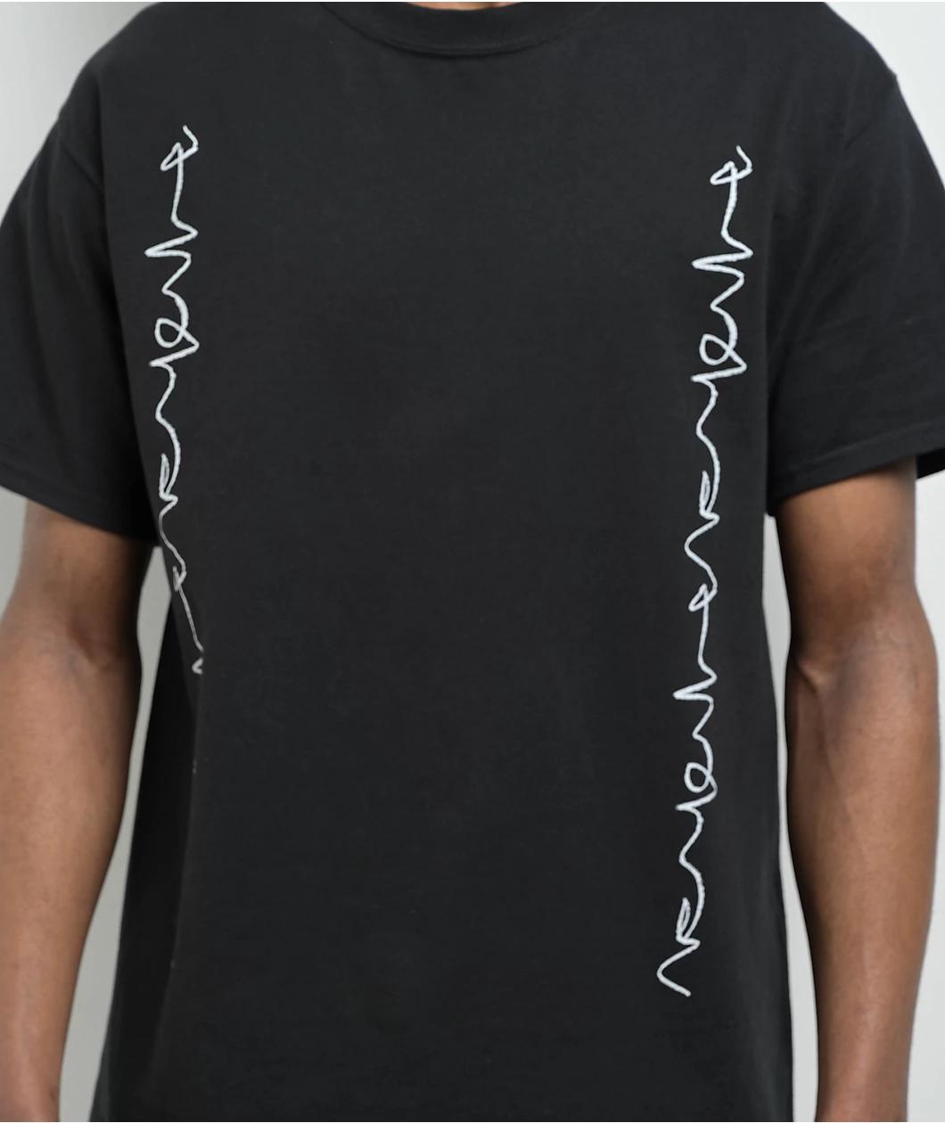 POETICCOLLECTIVE Crayon Black T-Shirt Product Image