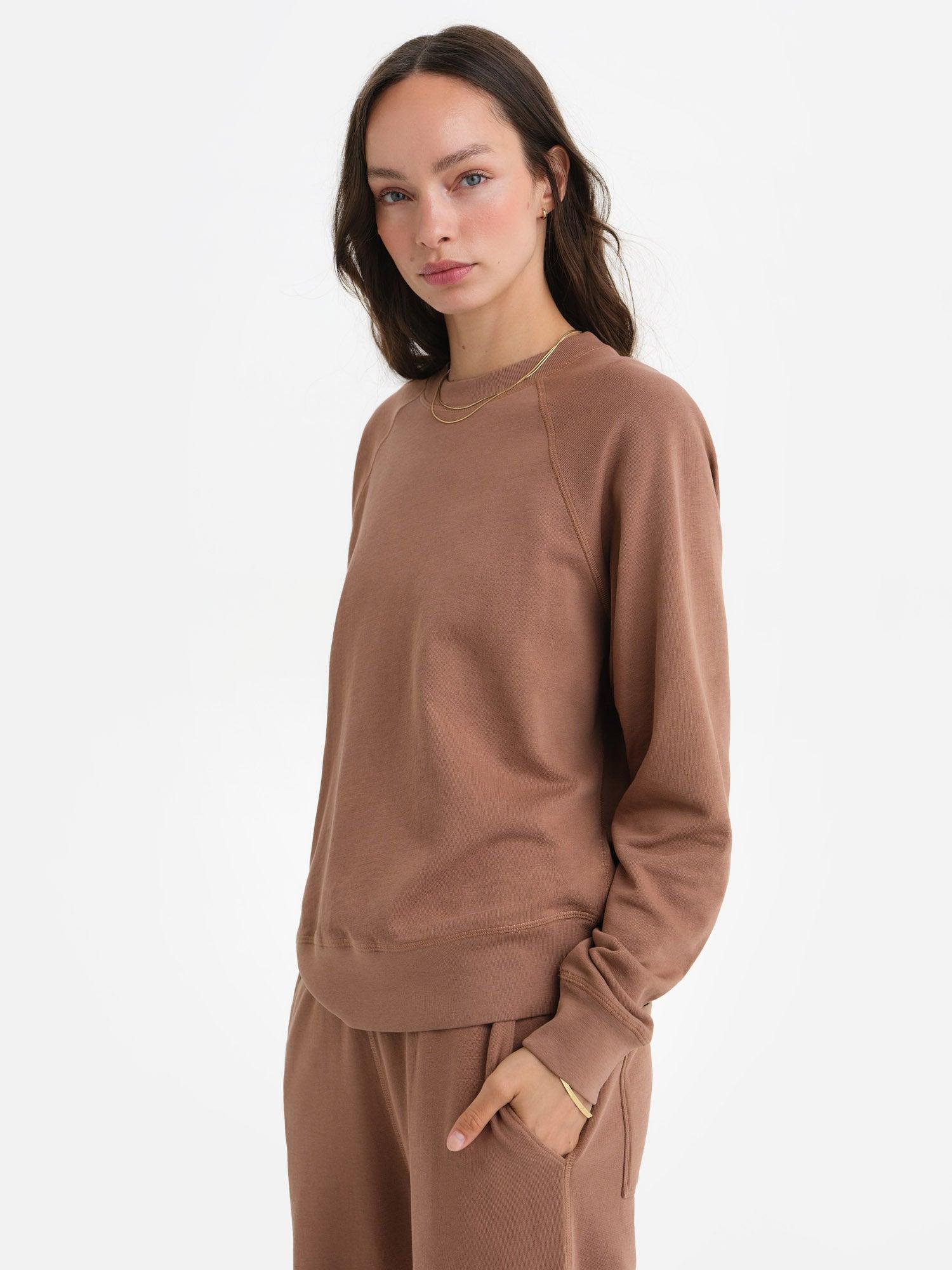 Organic Lightweight Terry Raglan Sweatshirt Female Product Image