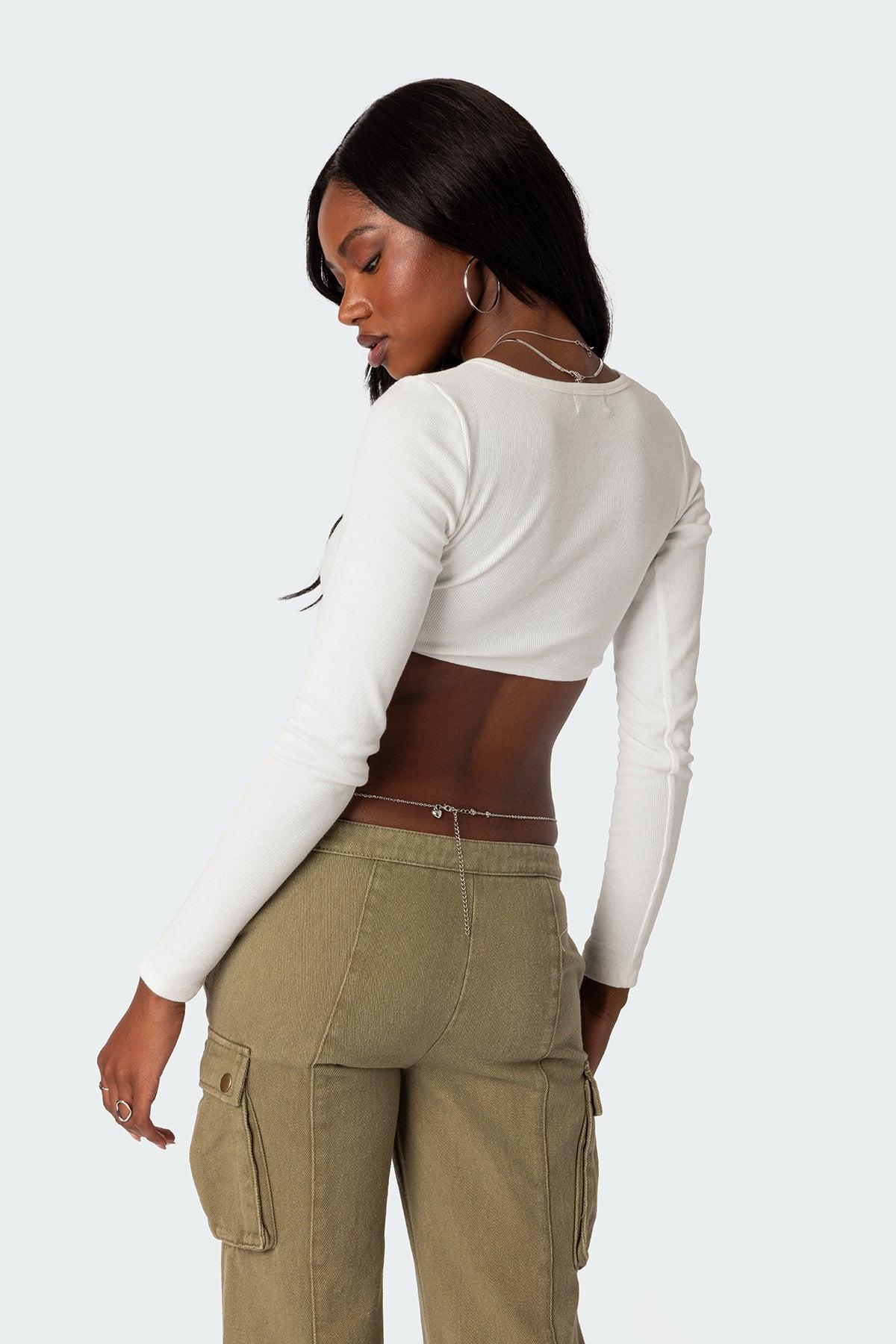 Romance Ribbed Crop Top Product Image