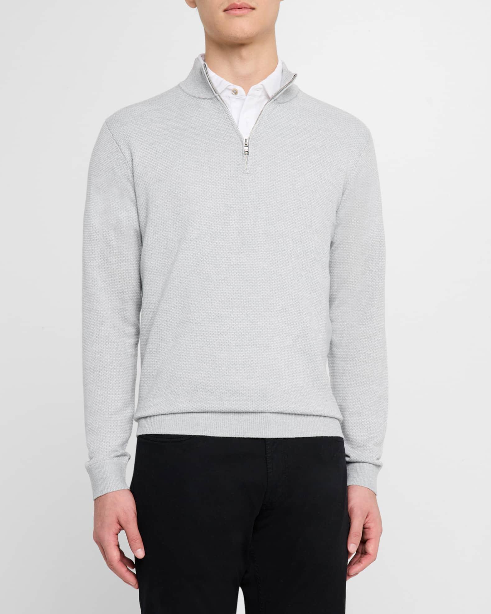 Men's Ashland Jacquard Quarter-Zip Sweater Product Image