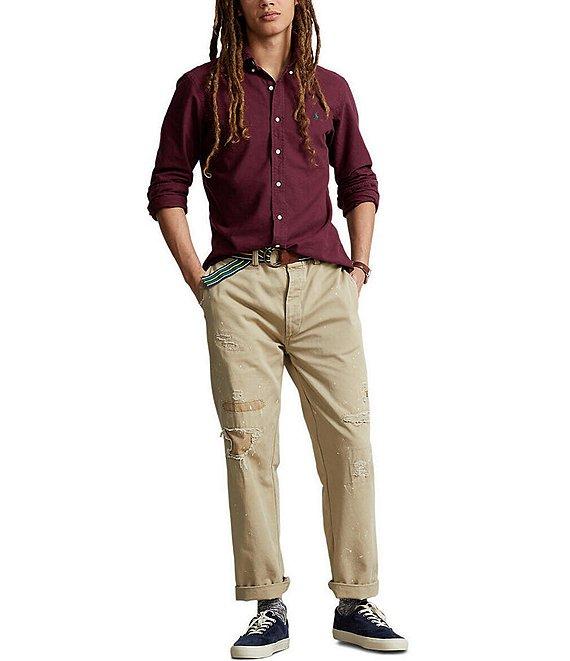 Polo Ralph Lauren Garment-Dye Oxford Classic Fit Long Sleeve Woven Shirt Product Image