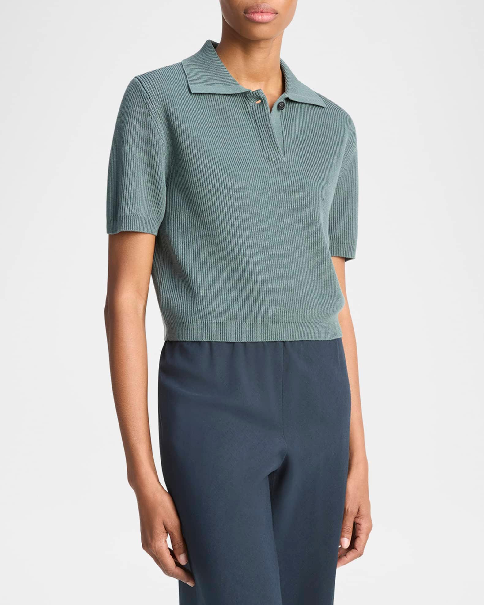 Ribbed Polo Top Product Image