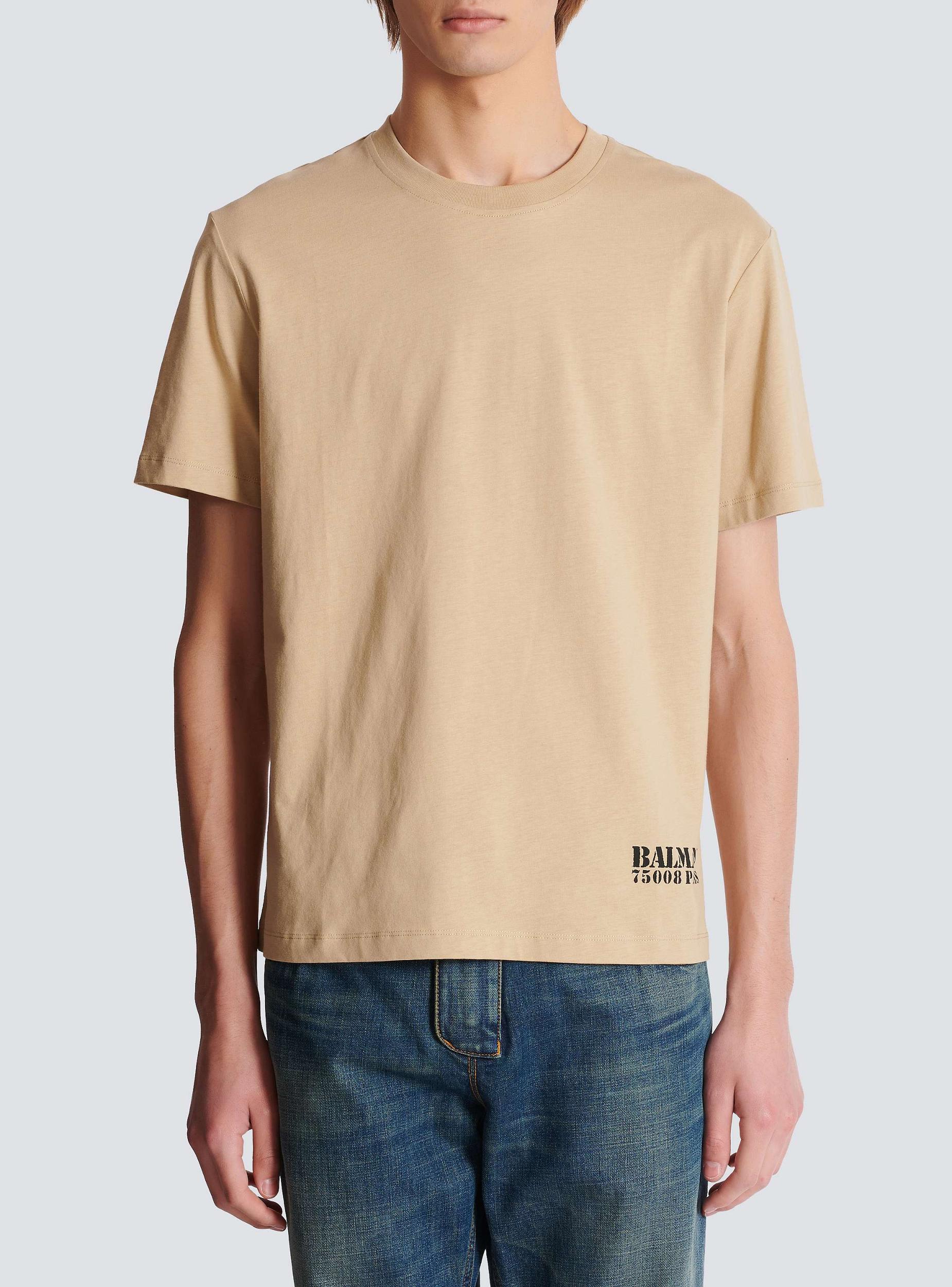 Small Balmain Stamp printed T-shirt Product Image