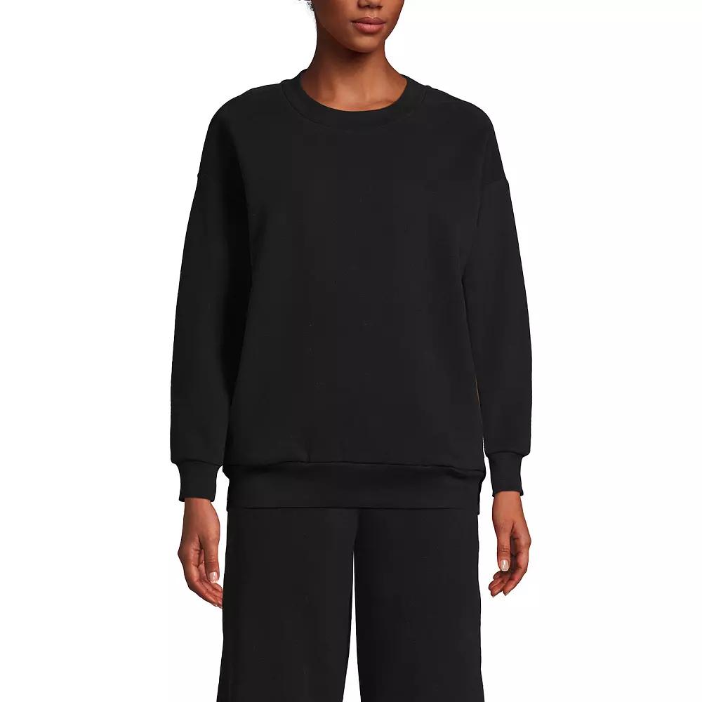 Women's Lands' End Modern Fit Crewneck Sweatshirt,  Product Image