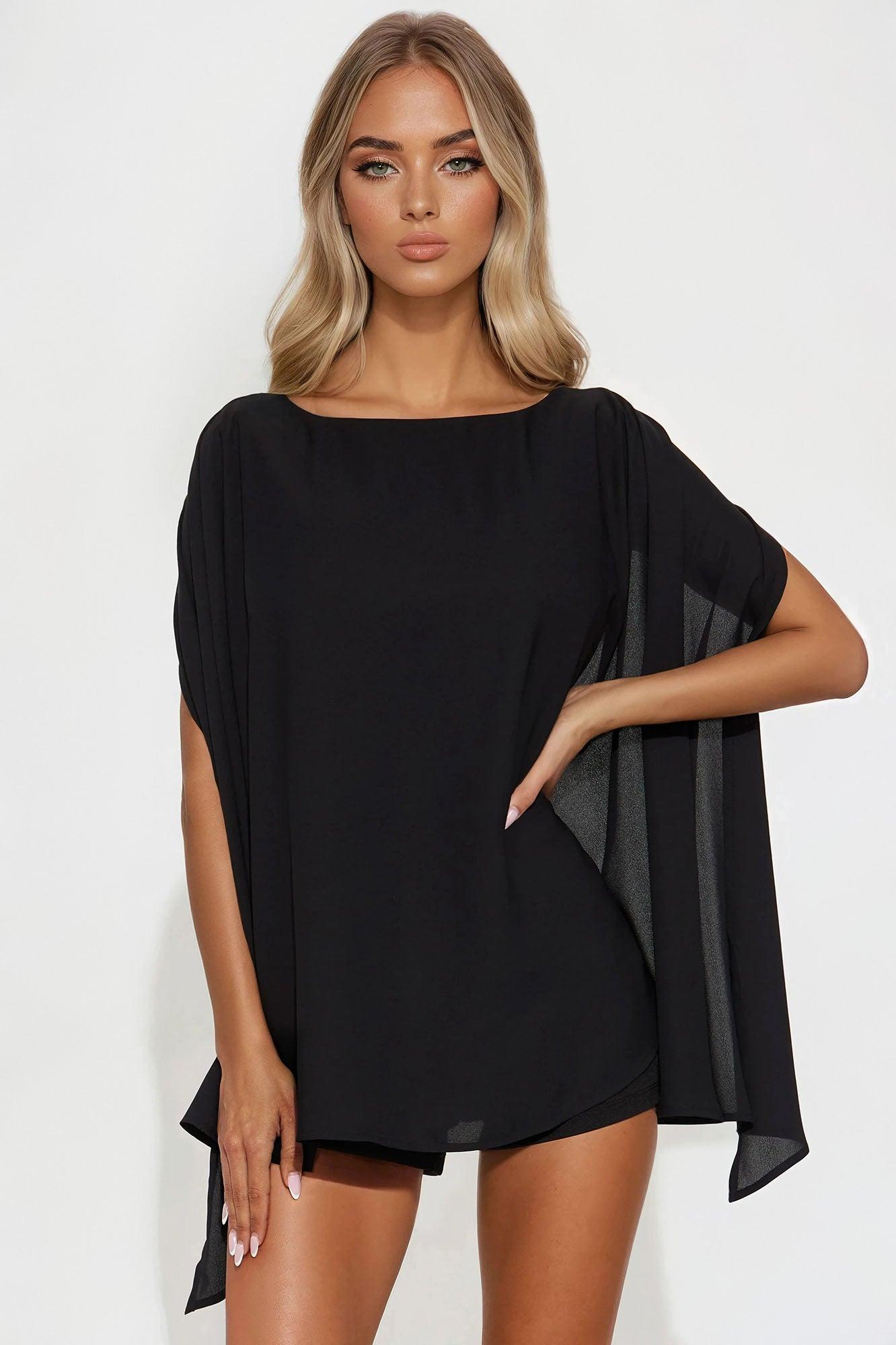 Lucky You Backless Romper - Black Female Product Image