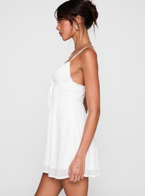 Pure Joy Mini Dress White Product Image