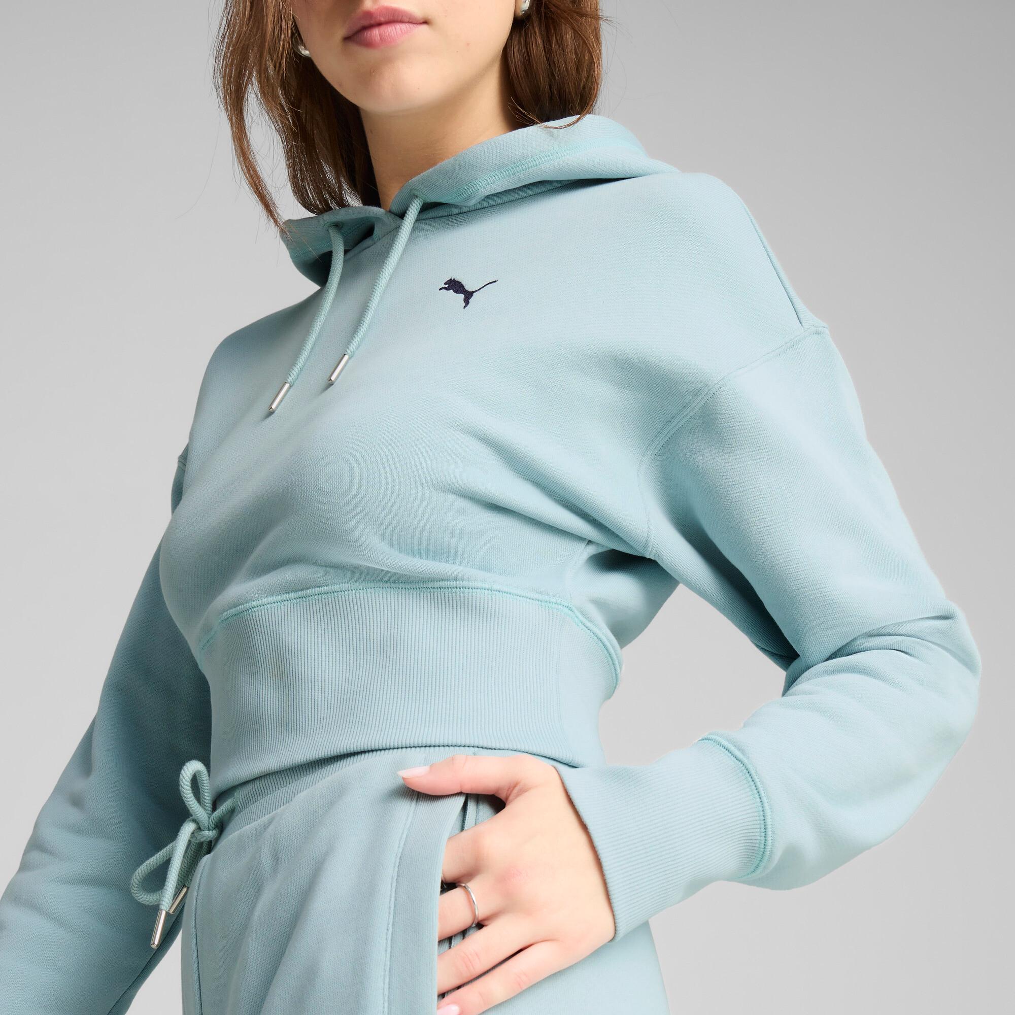 PUMA Premium Essentials Women's Relaxed Graphic Hoodie Product Image