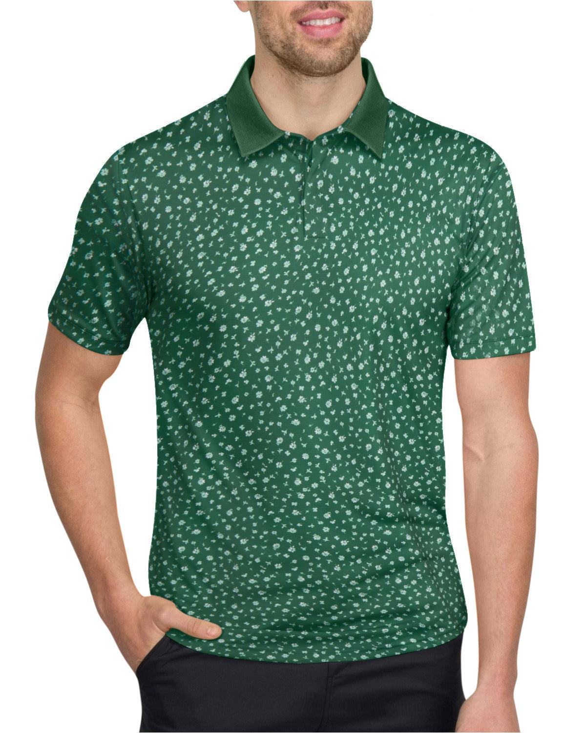 Three Sixty Six Men’s Print Golf Polos Male Product Image