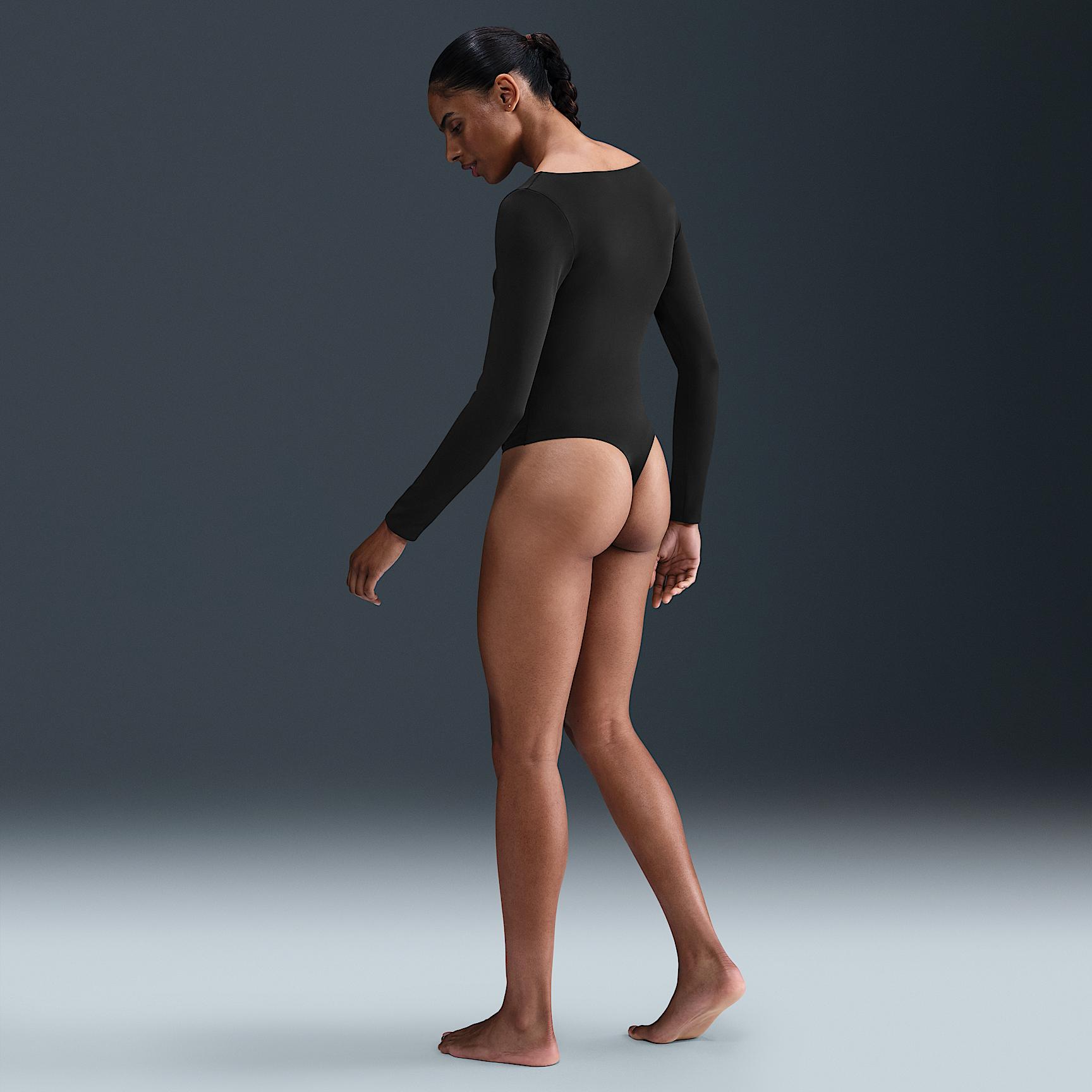 Nike Womens Form Long-Sleeve Bodysuit | HQ8296-011 Product Image