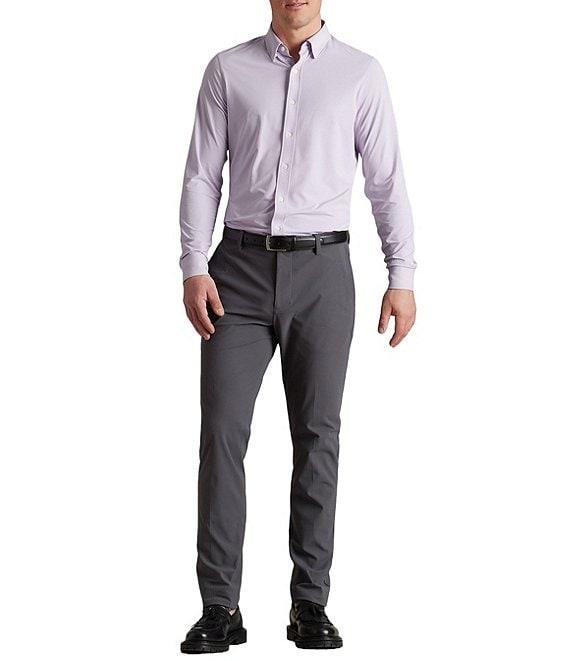 RHONE Slim Fit Solid Commuter Performance Stretch Long Sleeve Woven Shirt Product Image