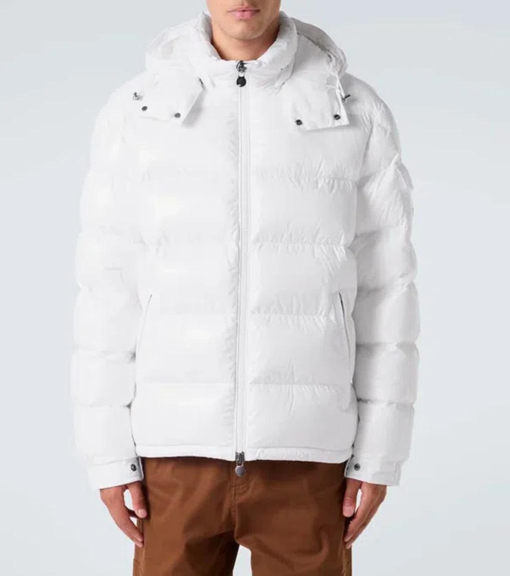 MONCLER Maya Hooded Puffer Jacket In White Product Image