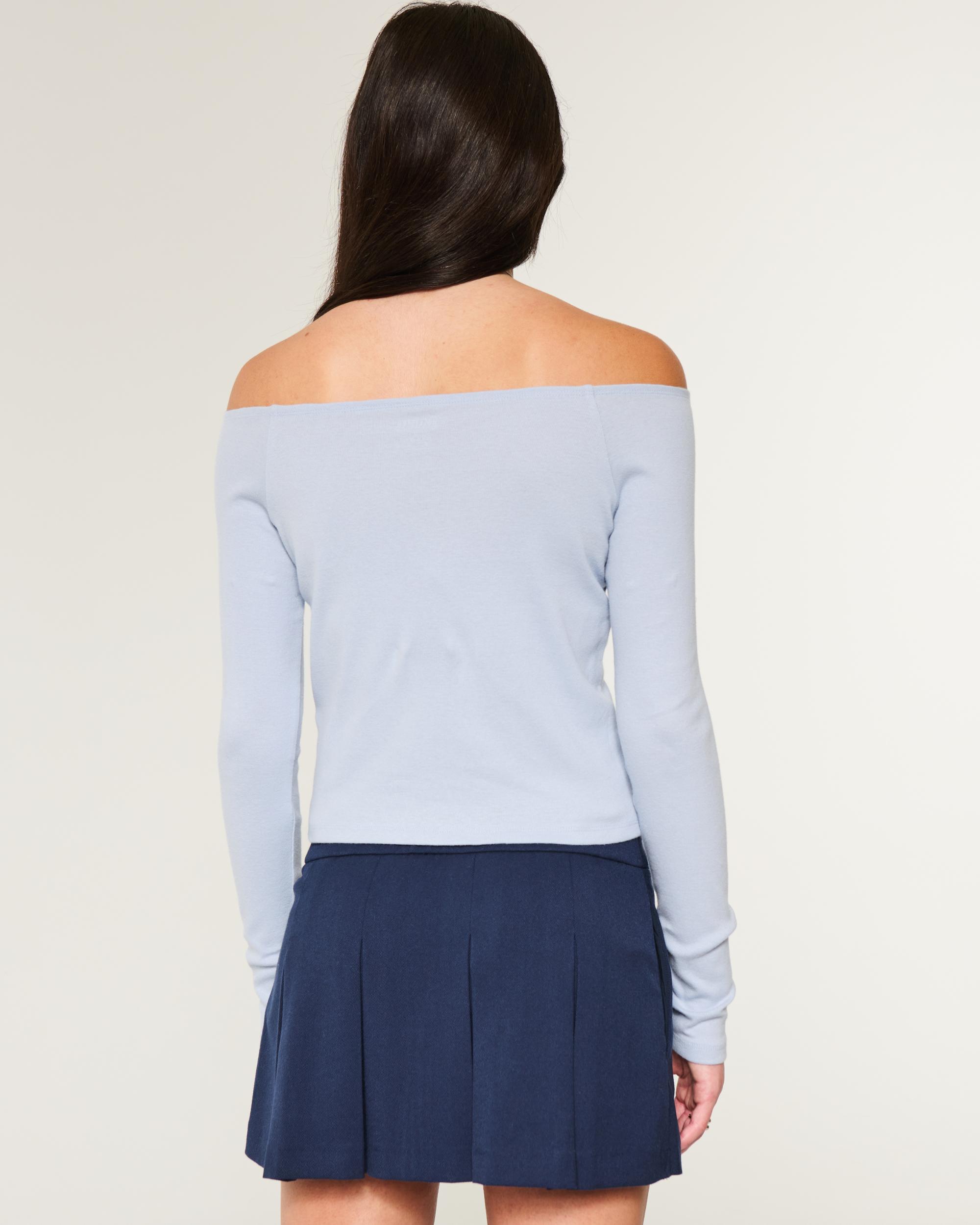 Easy New York Graphic Off-the-Shoulder Top Product Image