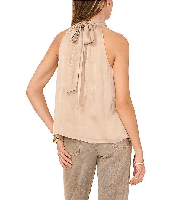 1. STATE Halter Neck Sleeveless Tie Back Top Product Image