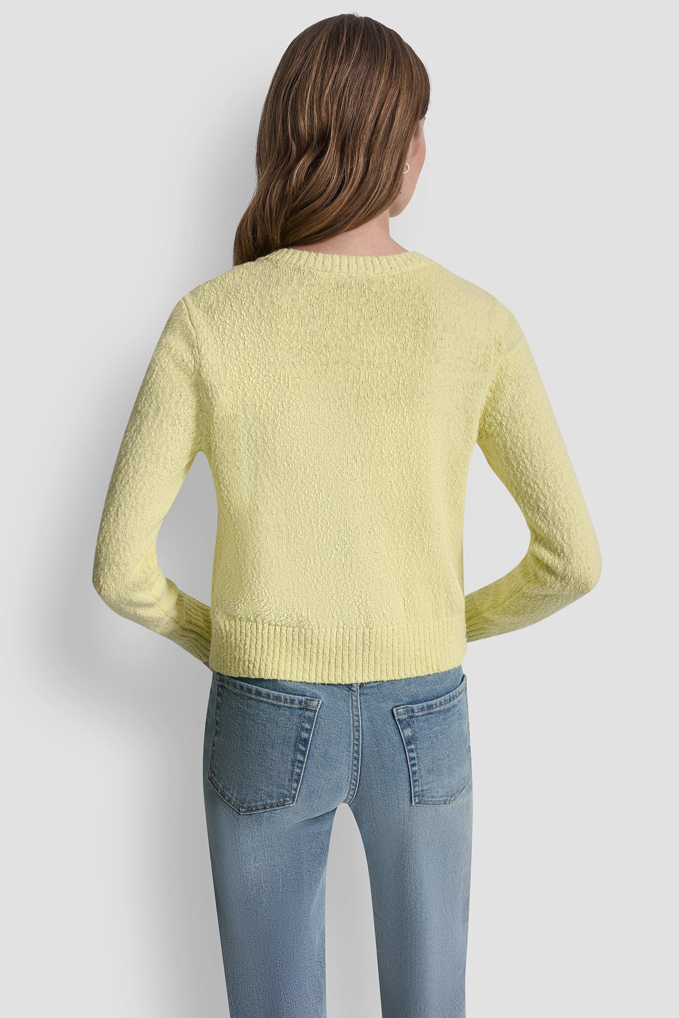 CREW NECK CARDIGAN WITH PATCH POCKETS Product Image