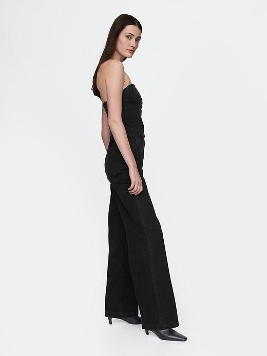 Strapless Denim Jumpsuit Product Image