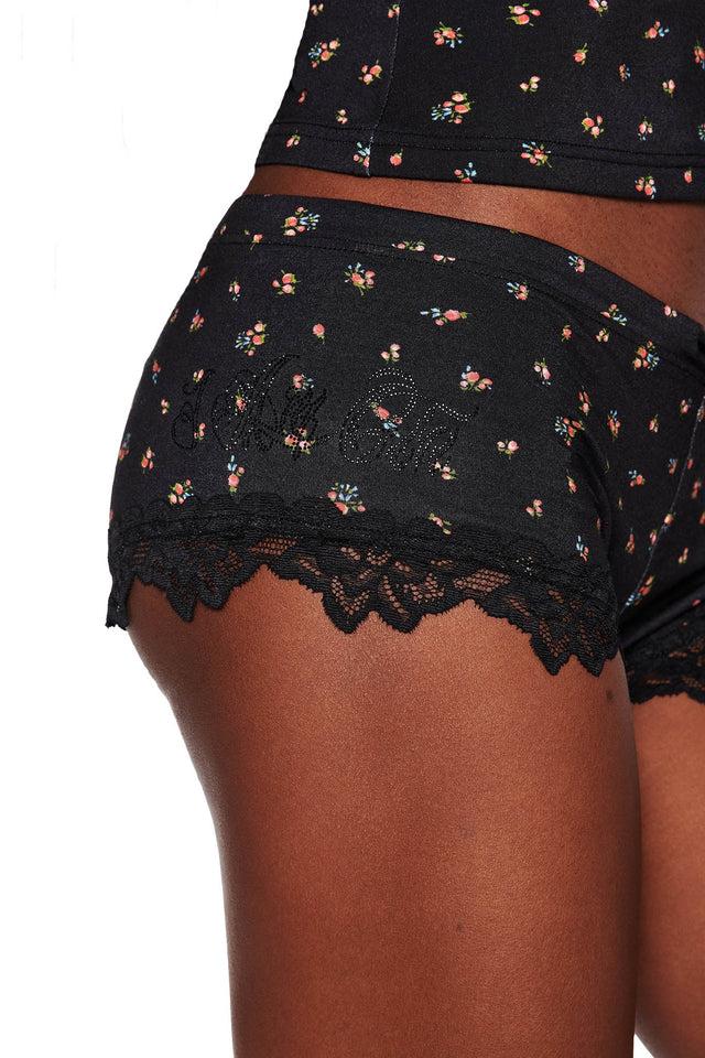 CELESTE TOP - BLACK : DITSY FLORAL Product Image