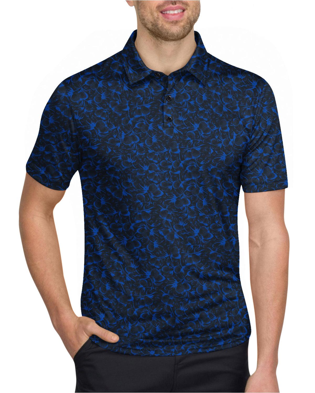 Three Sixty Six Men’s Print Golf Polos Male Product Image