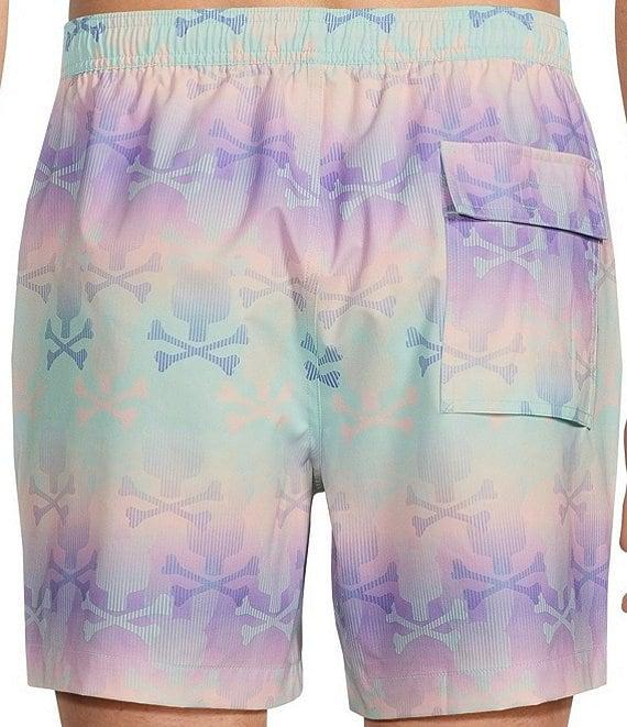 Psycho Bunny Forster Bunny Print 5 3/4#double; Swim Trunks Product Image