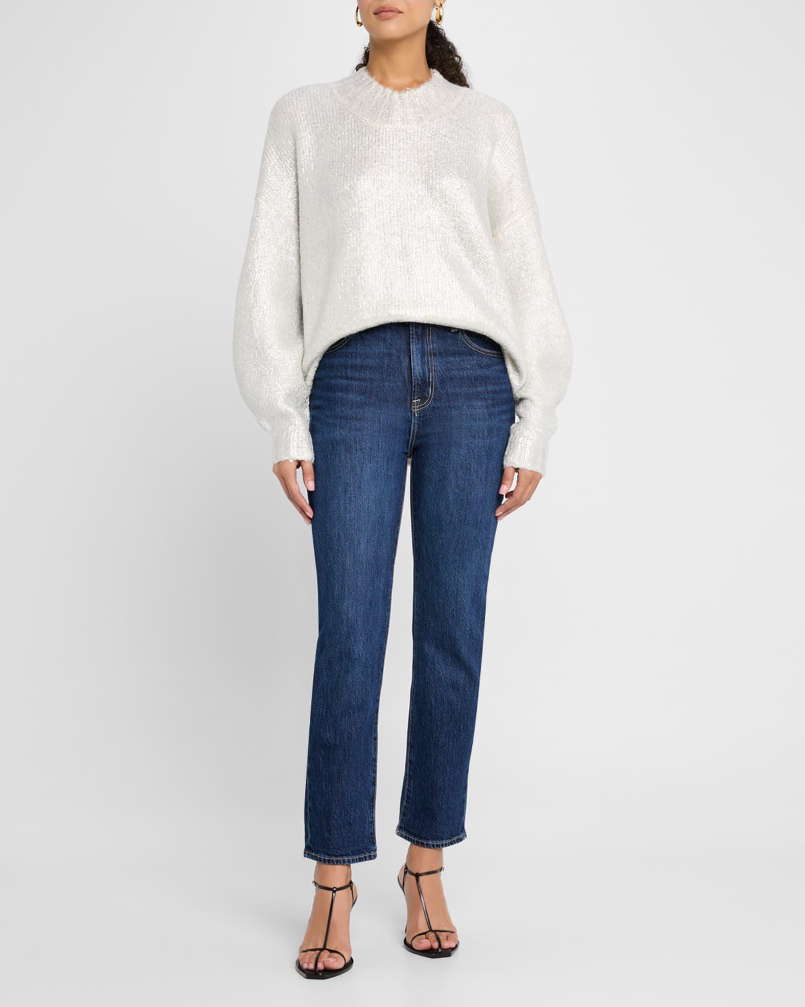 Bri High-Rise Slim Straight Jeans Product Image