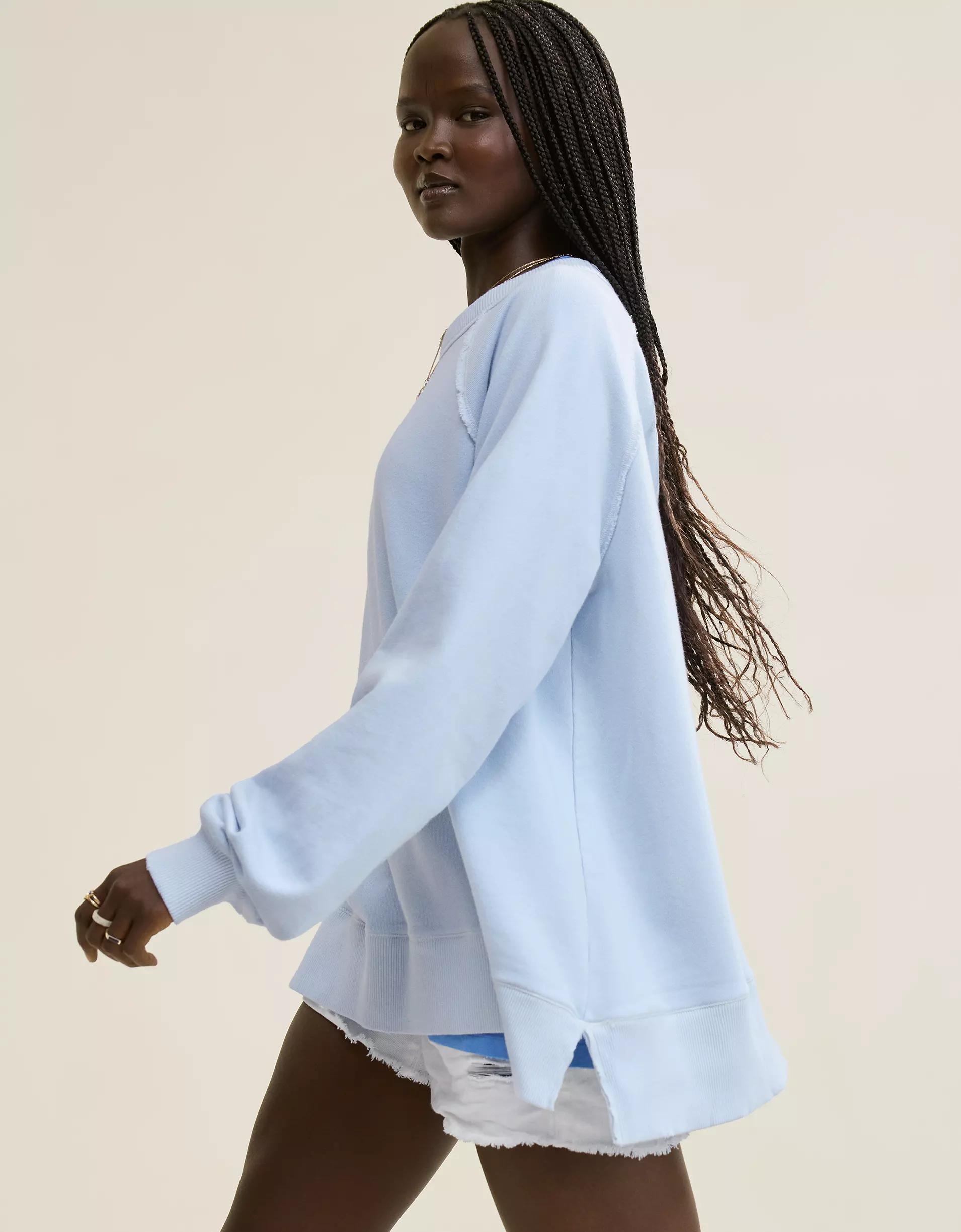 Aerie East West Crew Sweatshirt Product Image