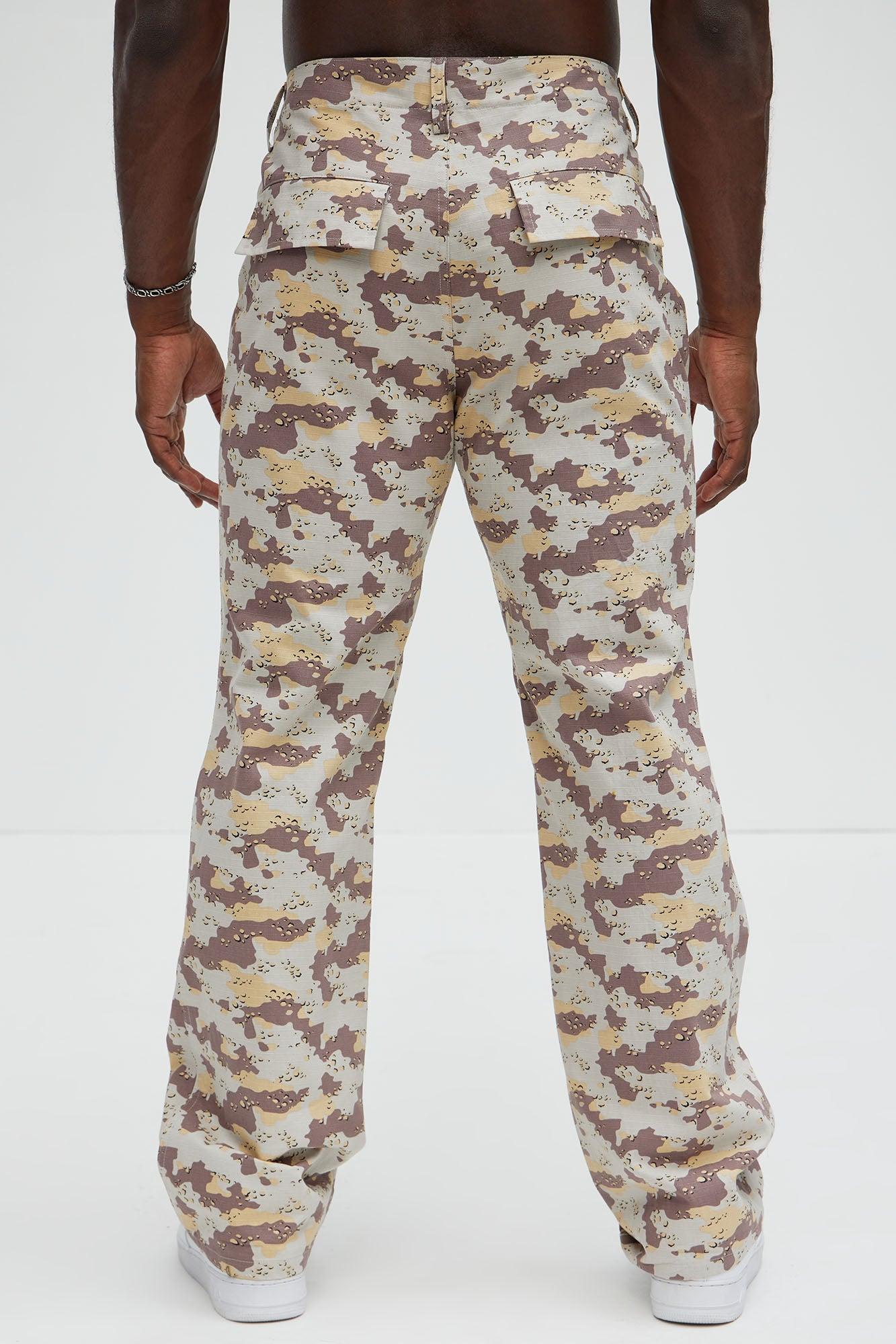 Clayton Straight Camo Pants - Brown/combo Product Image