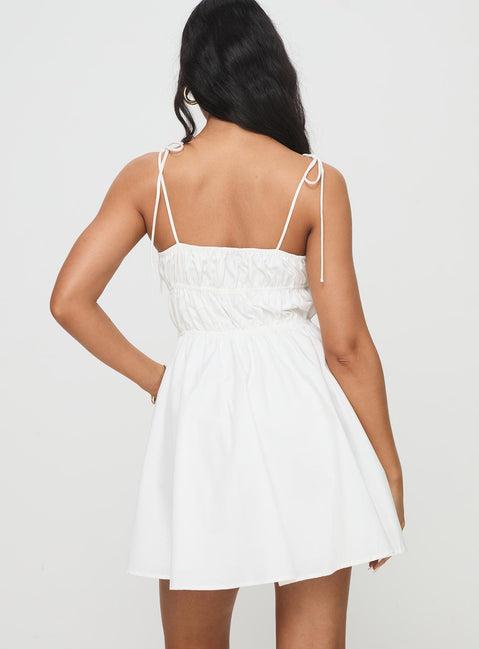 Jacksonne Mini Dress White Product Image