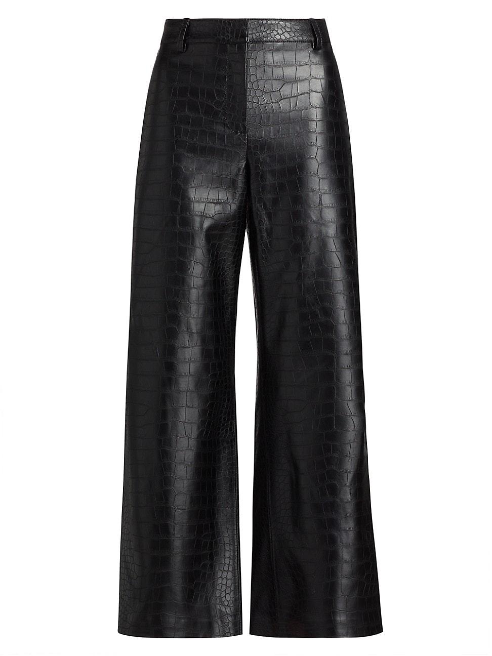 Womens Bronte Faux Crocodile Pants Product Image
