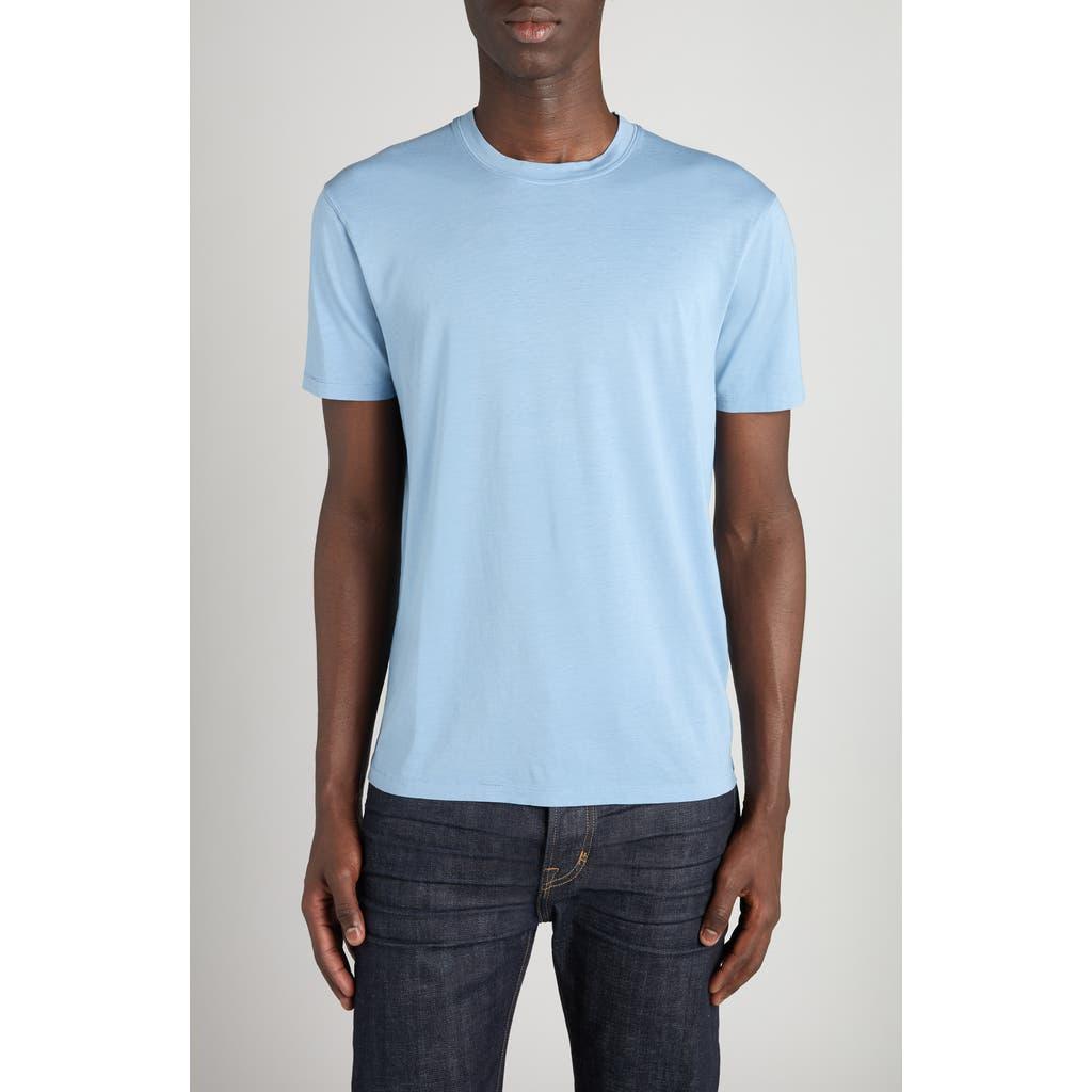 TOM FORD Classic Crewneck Short-sleeved T-shirt In Blue Product Image