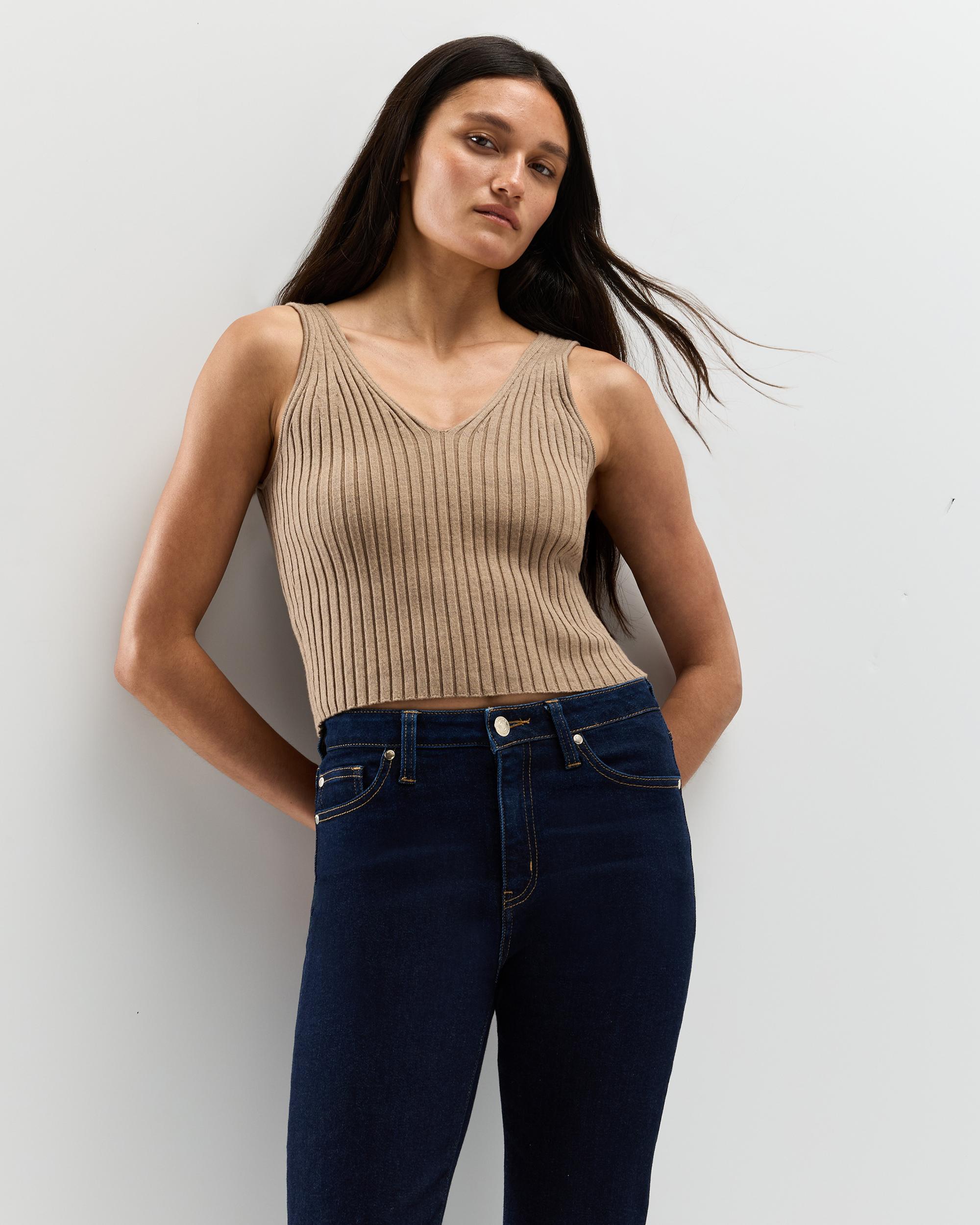 Quince | Women's Bella Stretch Kick Flare Jeans Organic Cotton Product Image