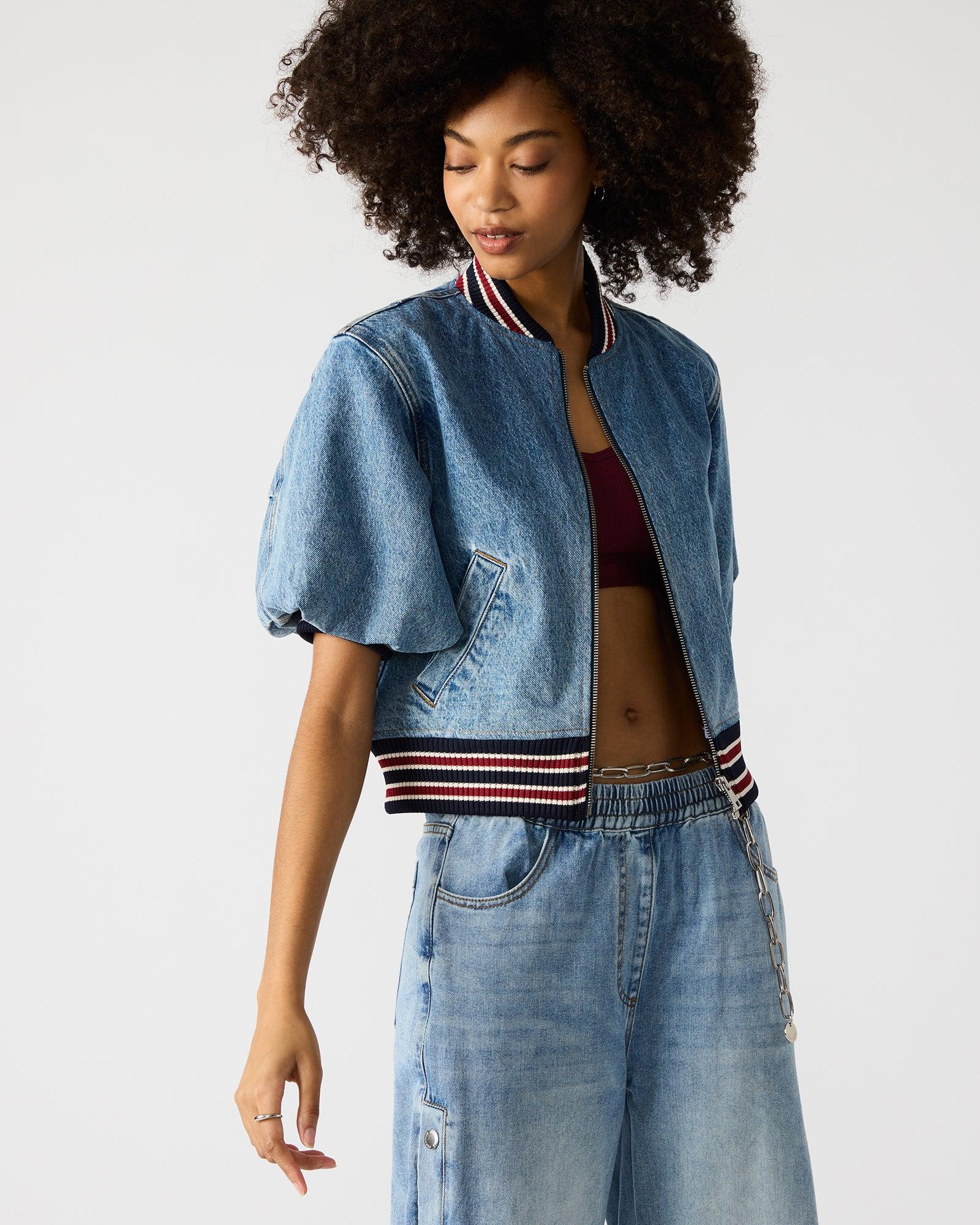 ZAMORA JACKET DENIM MULTI Female Product Image