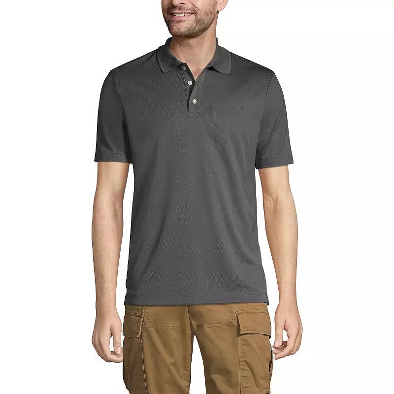 Men's Lands' End Short Sleeve Moisture-Wicking Active Polo Shirt,  Product Image