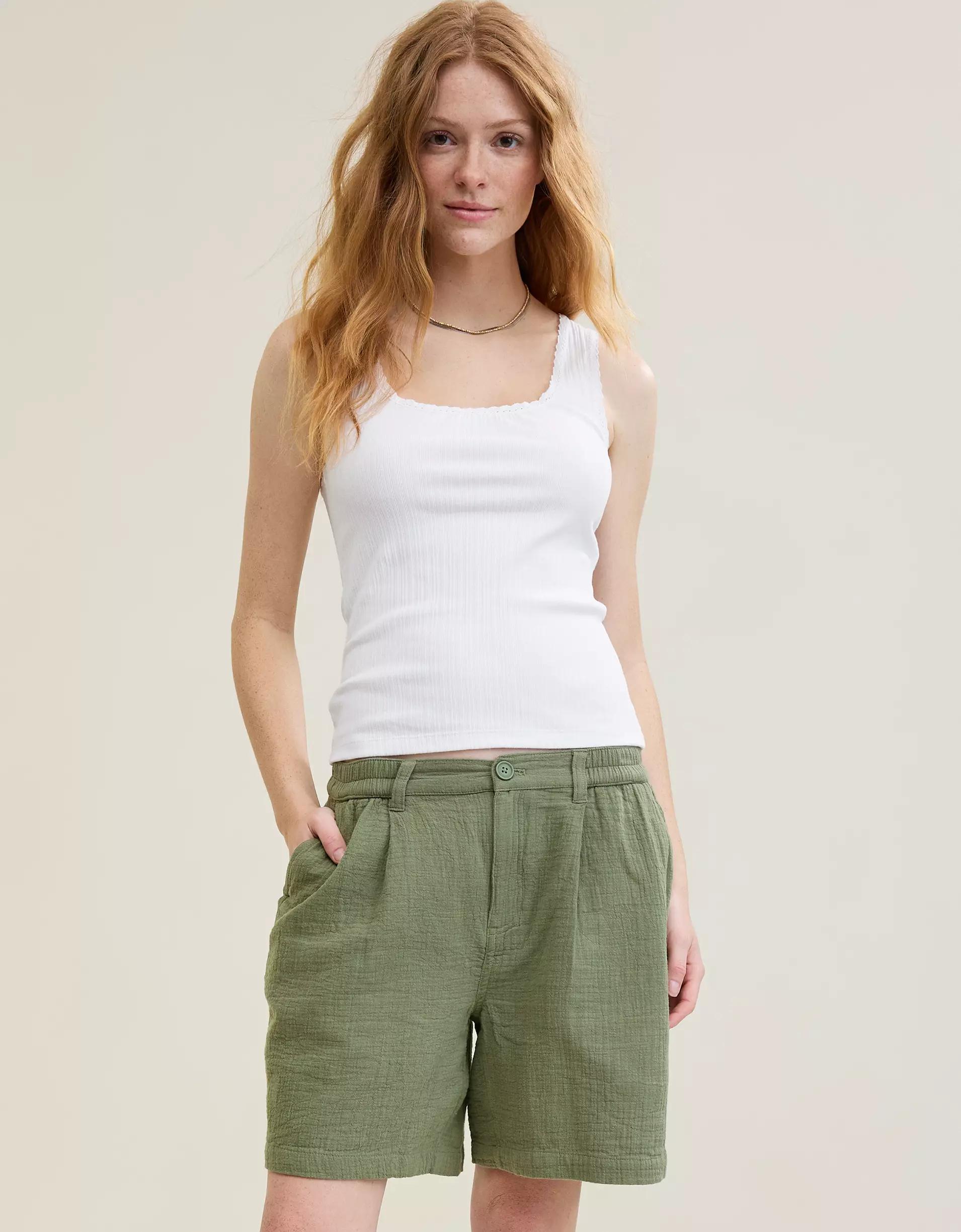 Aerie Ribbed Scoop Neck Tank Top Product Image