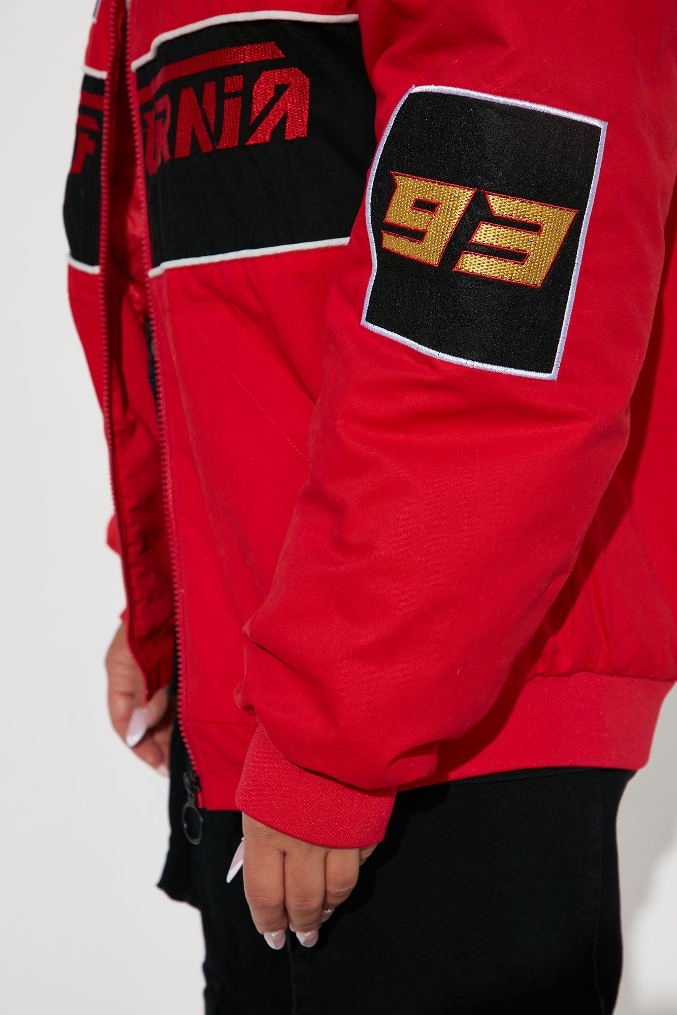 Racing Cali Bomber Jacket - Red Female Product Image