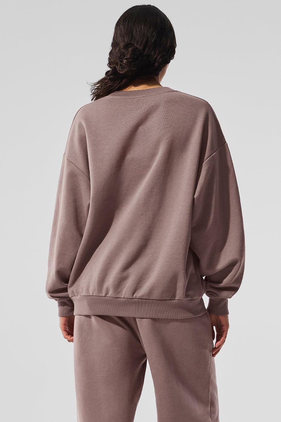 Accolade Crew Neck Pullover - Mushroom Product Image