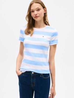 Rugby Stripe Crewneck T-Shirt Product Image