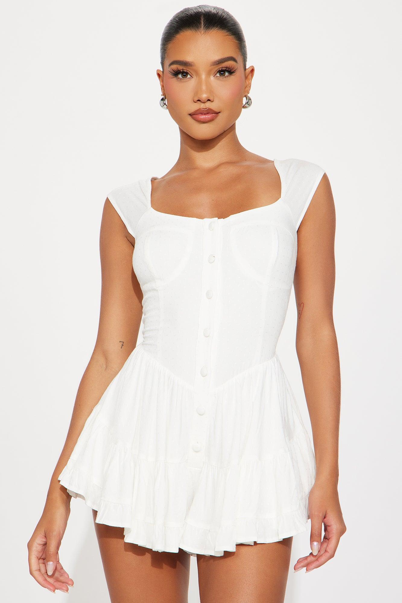 Beach Cottage Romper - Ivory Product Image