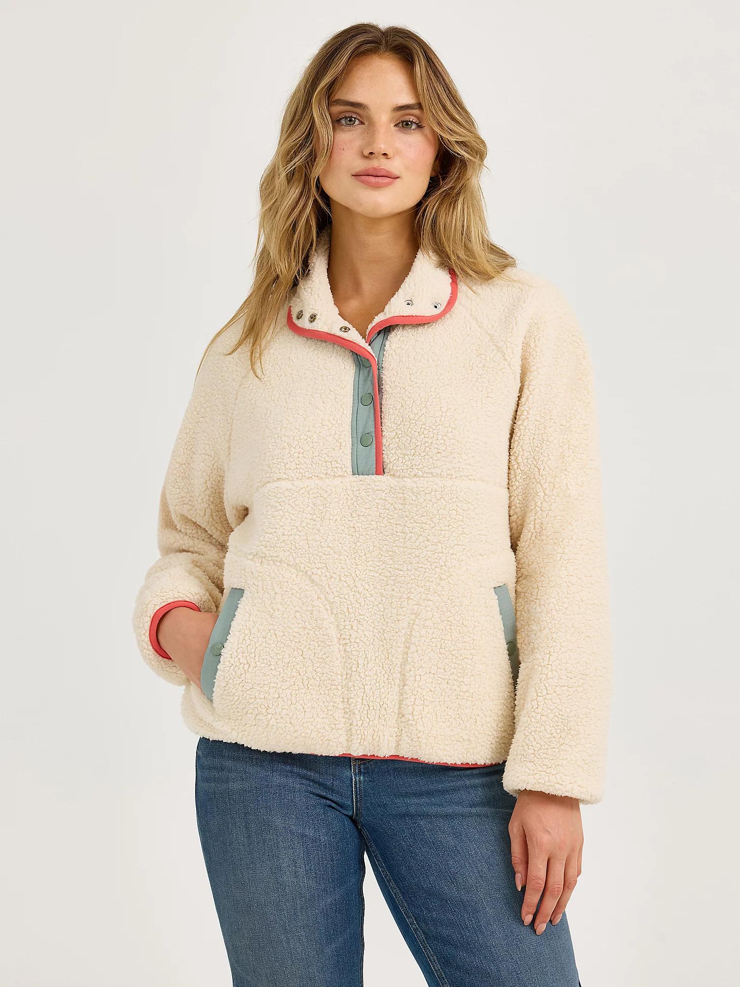Women's Wrangler Retro® Half-Snap Sherpa Pullover Product Image