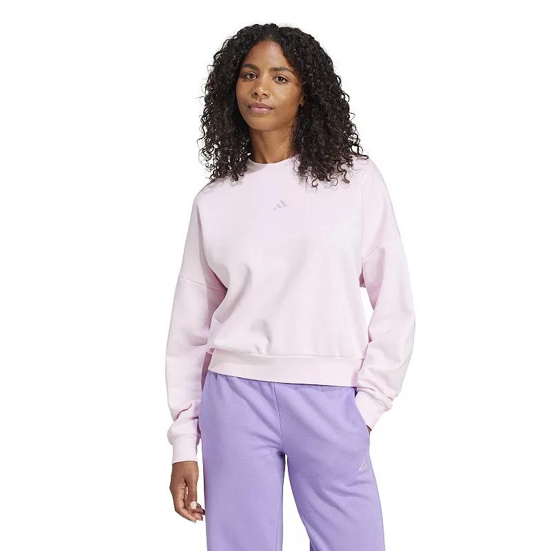 adidas Essentials Small Logo Feelcozy Sweatshirt Black S Womens Product Image