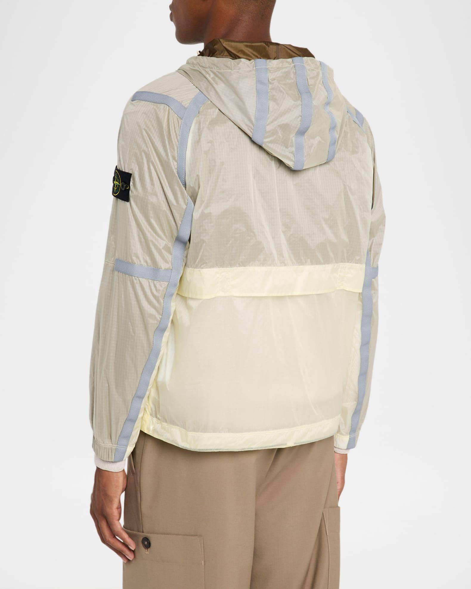 Men's Reflective Colorblock Nylon Jacket Product Image